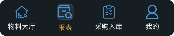底部导航进入报表